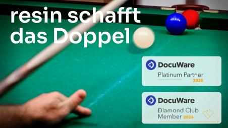 DocuWare – resin schafft das Doppel