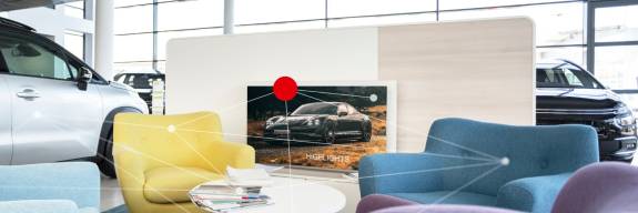 Medientechnik für Showrooms